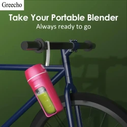 Licuadora portátil de jugos - Recargable por USB, Licuadora personal de 12 oz para batidos y licuados
