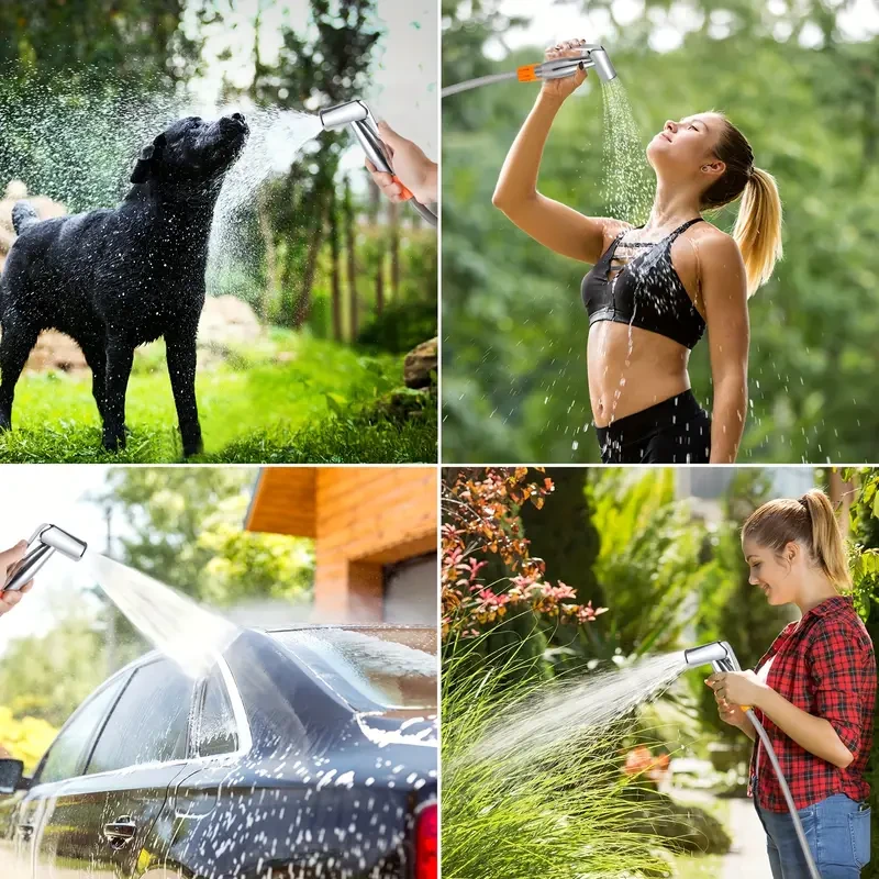 Ducha portátil para camping - Ducha eléctrica USB para exteriores con cabezal de ducha