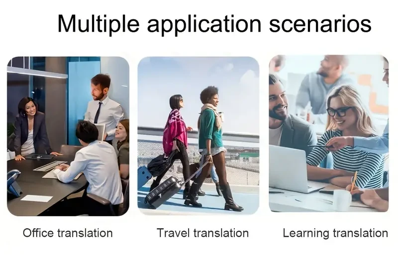 Dispositivo portátil de traducción instantánea bidireccional