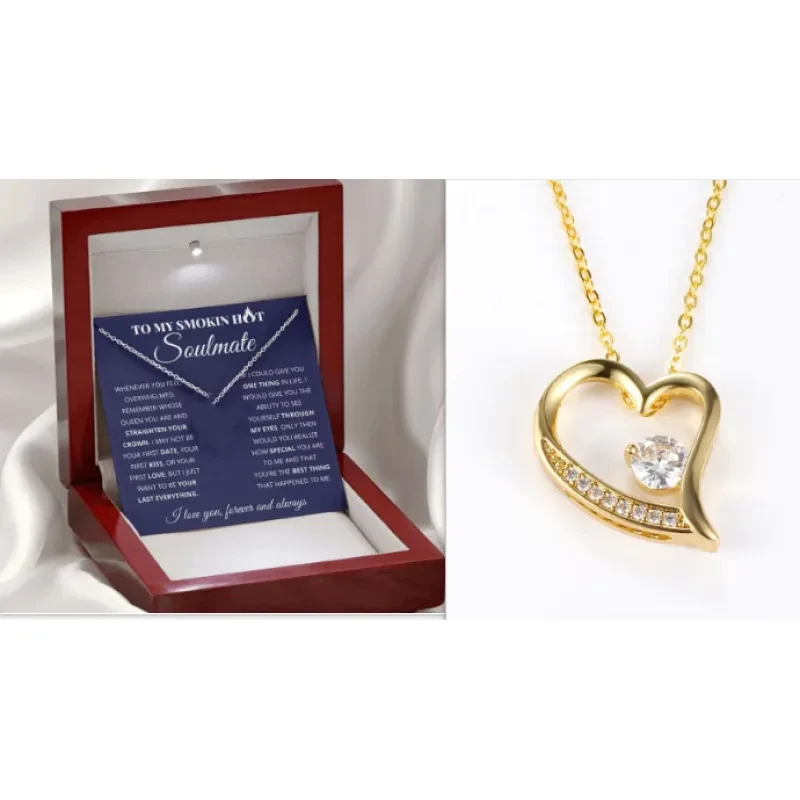 Collar en forma de corazón para mujer