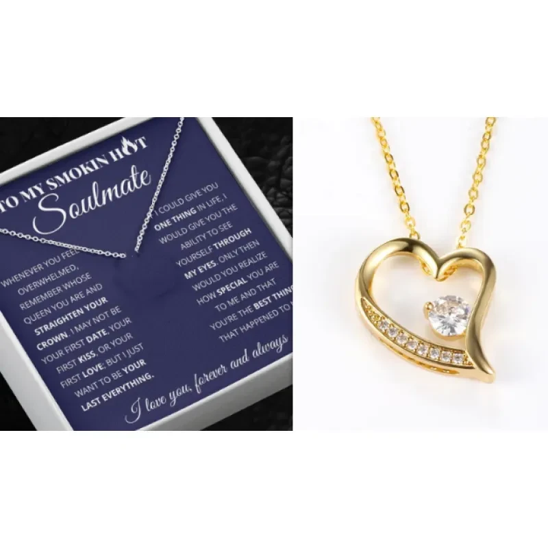Collar en forma de corazón para mujer