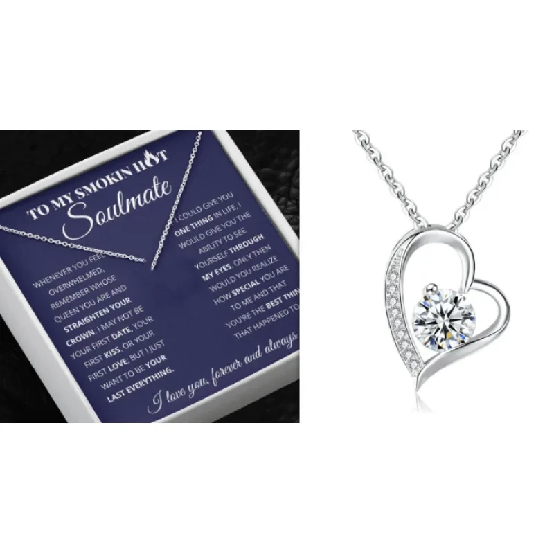 Collar en forma de corazón para mujer