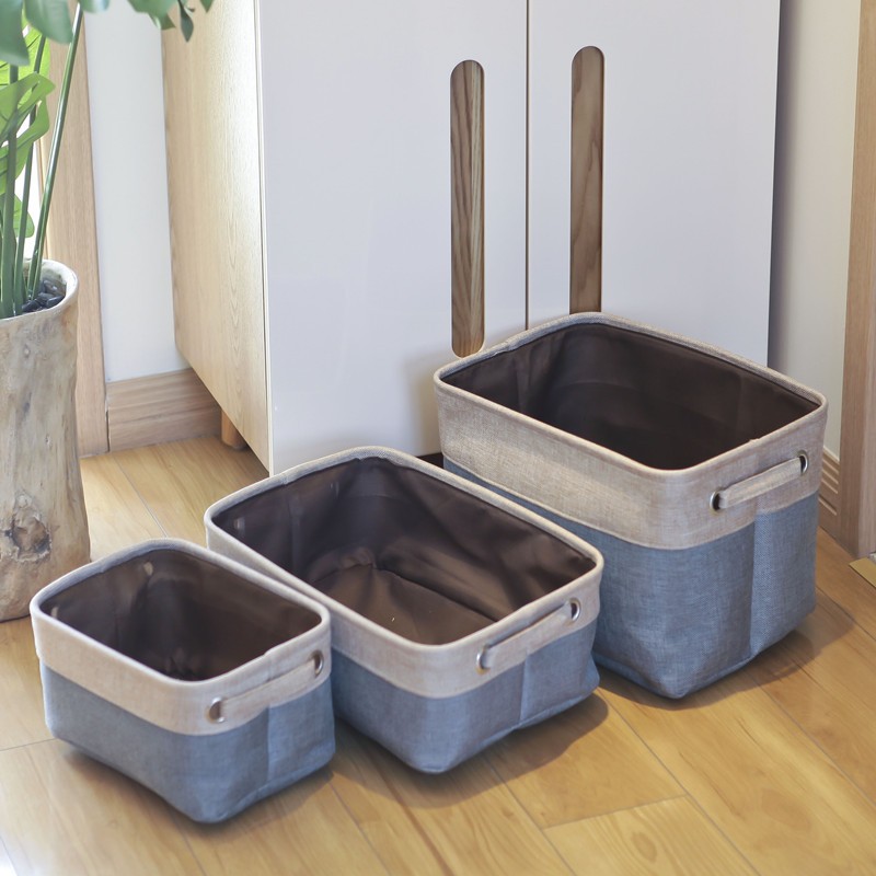 Caja de almacenamiento de tela nórdica sin tapa
