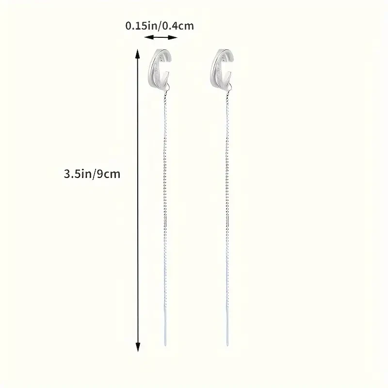 Pendientes de rosca con circonitas brillantes
