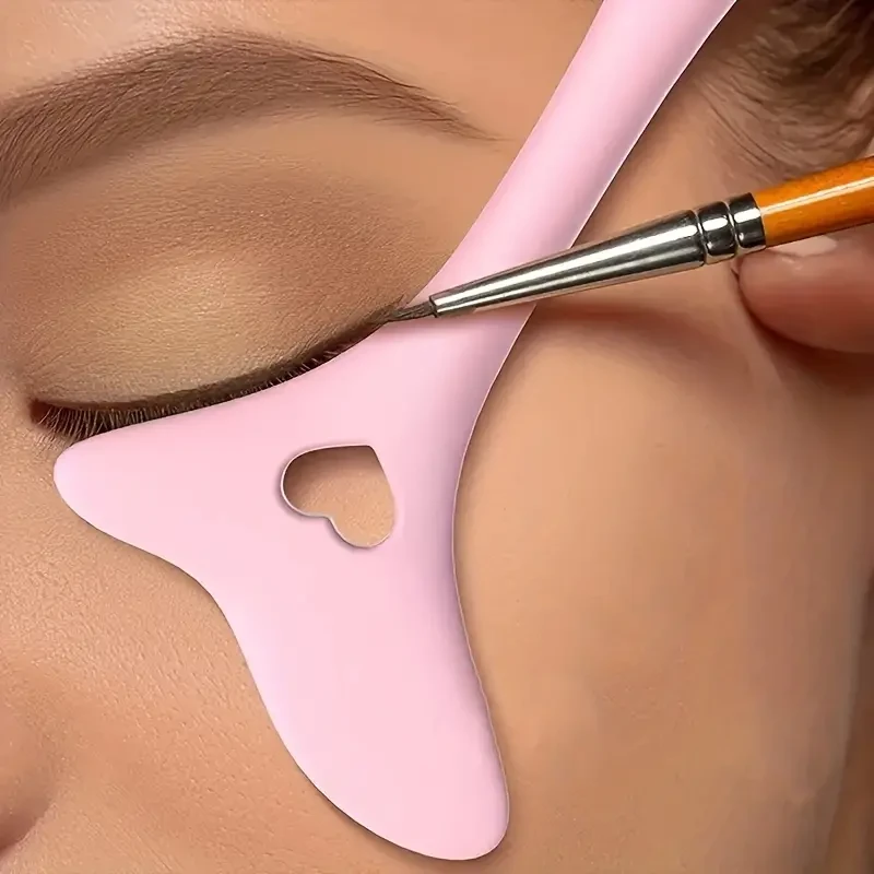 1 plantilla de silicona para delineador de ojos de maquillaje rápido