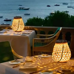 Luces de linterna solar para exteriores, impermeables, de alto brillo