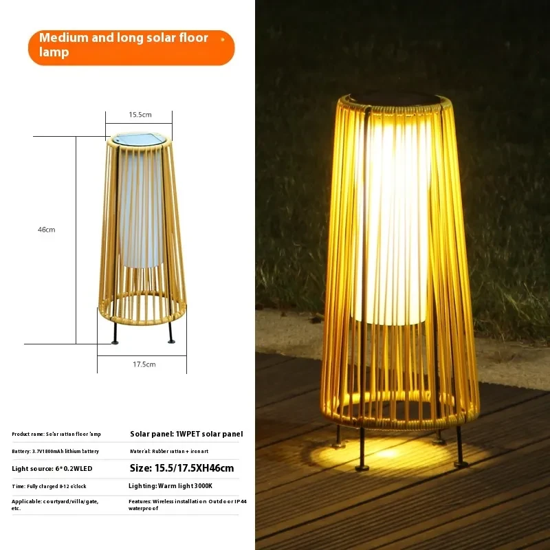 Luces de linterna solar para exteriores, impermeables, de alto brillo