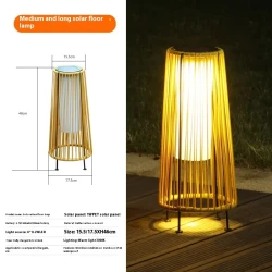 Luces de linterna solar para exteriores, impermeables, de alto brillo