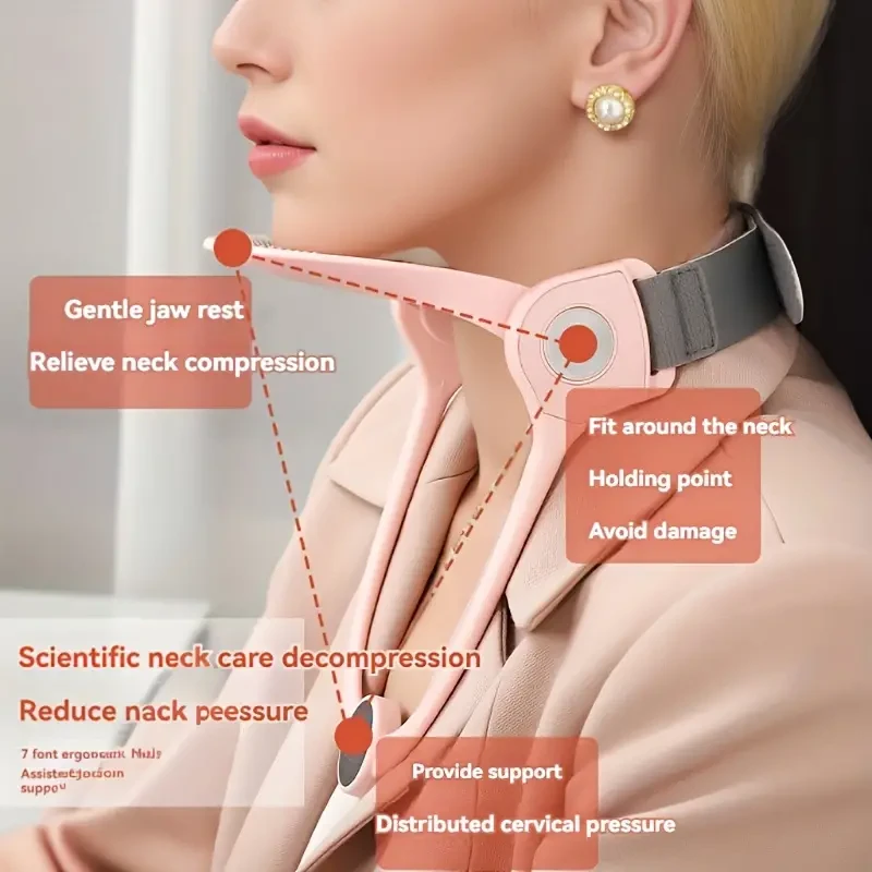 Soporte cervical ajustable: alineación ergonómica de la columna cervical