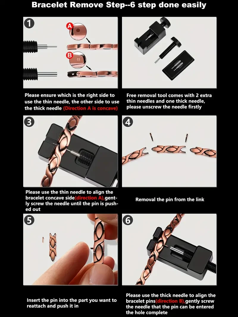 Pulsera dominante de acero y titanio para hombre