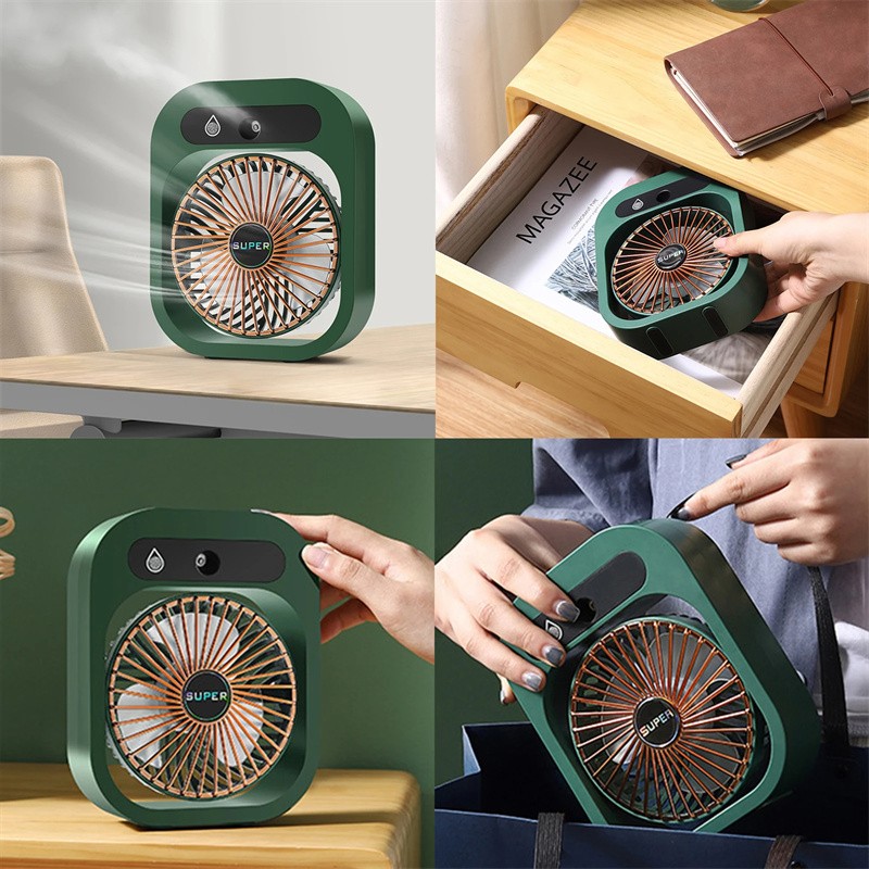 Ventilador de aire acondicionado recargable por USB