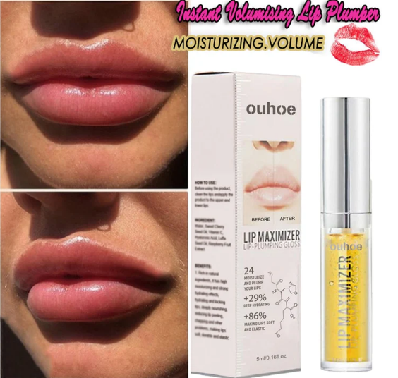 Aceite y brillo voluminizador de labios instantáneo