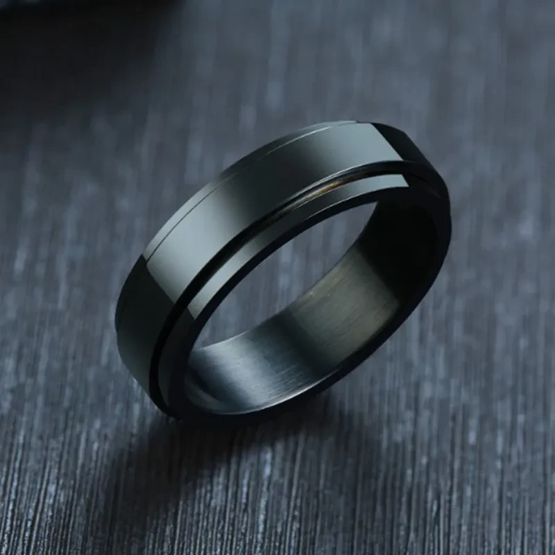 Anillo giratorio de acero inoxidable para joyería