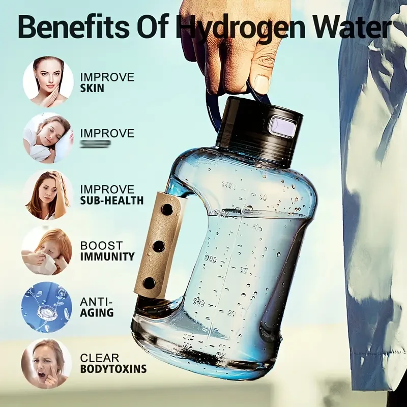 Botella portátil de agua de hidrógeno - Ionizador de agua de hidrógeno recargable