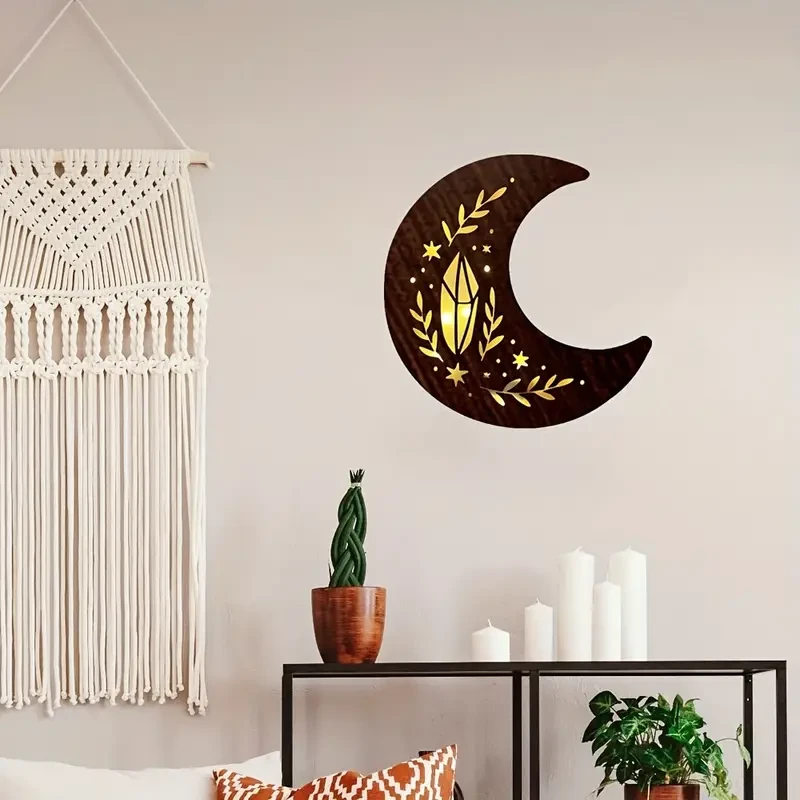 Decoraciones LED de madera tallada fina de bajo voltaje de 3 V