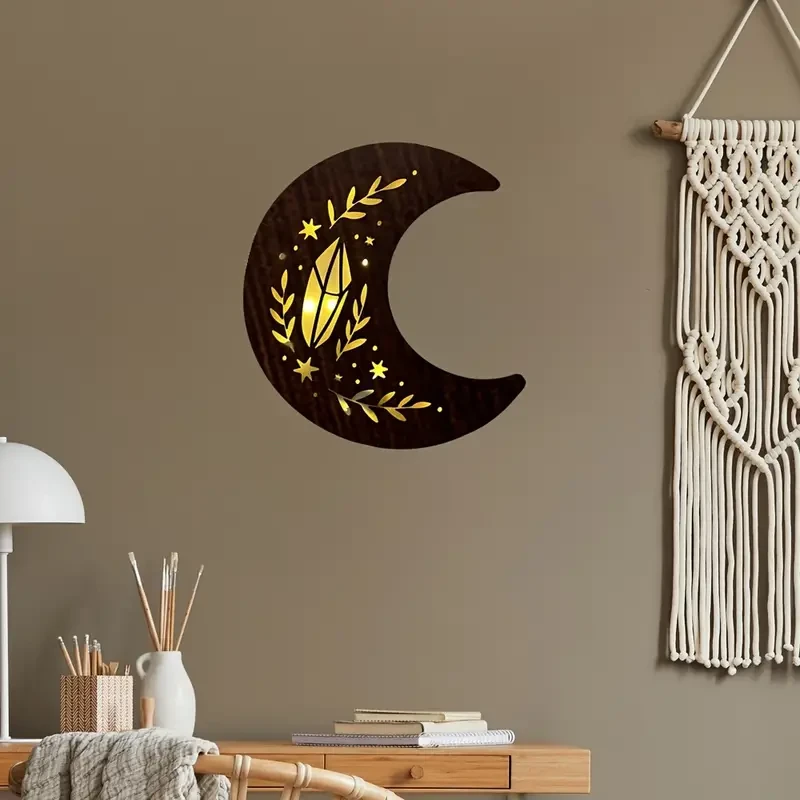 Decoraciones LED de madera tallada fina de bajo voltaje de 3 V