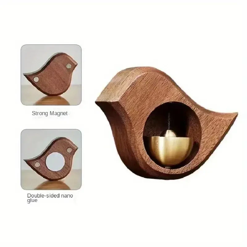 Encantador carillón de viento de madera con dibujos animados