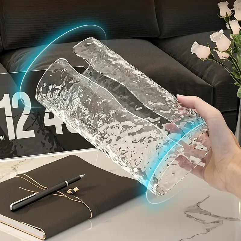 Elegante funda para caja de pañuelos con textura ondulada y ovalada