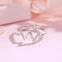 Collar de plata con relámpago coreano para mujer