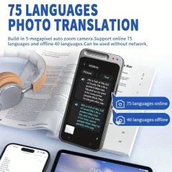 Traductor instantáneo de idiomas: no necesita WiFi, traductor portátil de 5 vías