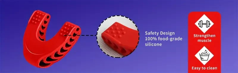 Ejercitador de mandíbula de 3 piezas para hombres y mujeres - 3 niveles de resistencia