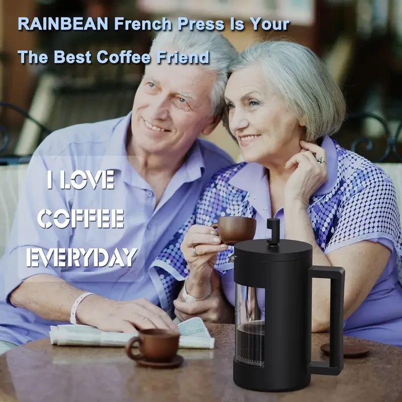 Cafetera de prensa francesa RAINBEAN