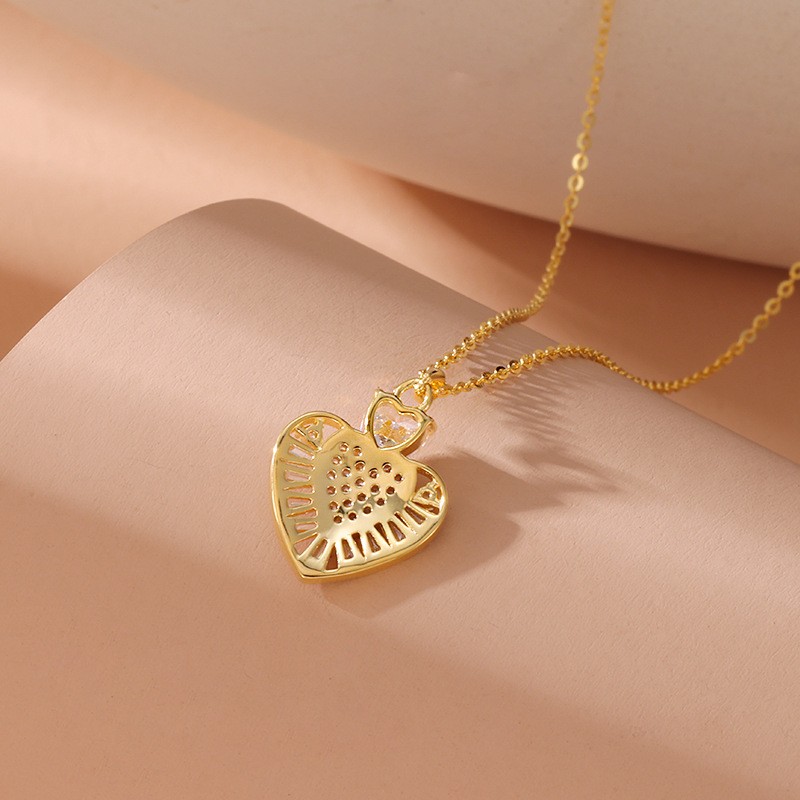 Collar de amor de lujo asequible con diseño de moda en plata esterlina