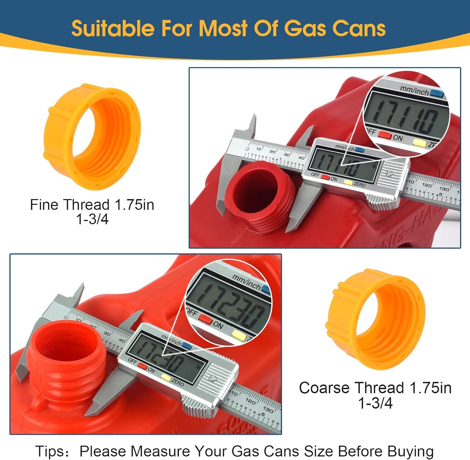 Boquilla flexible de repuesto mejorada para bidones de gasolina, compatible con la mayoría de bidones de 1, 2, 5 o 10 galones.