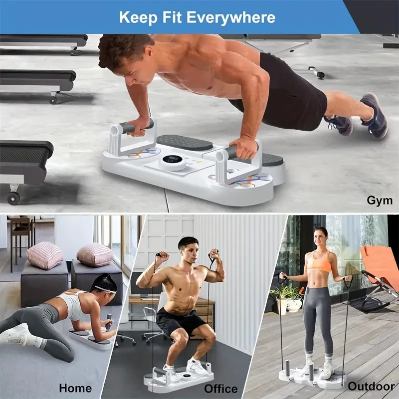 Tabla de flexiones multifuncional para modelar el cuerpo y fortalecer el core