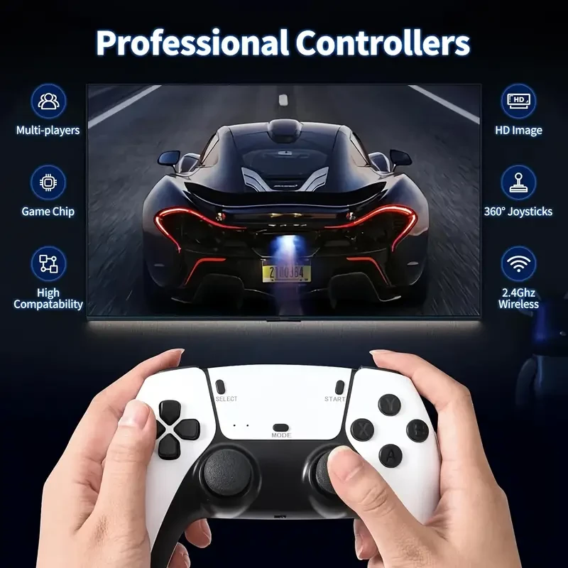 Consola de juegos portátil M15 Game Stick Mini TV con mandos inalámbricos