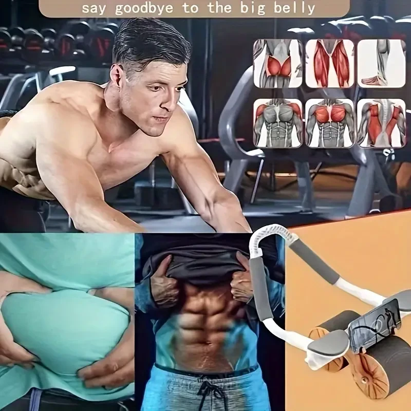 Equipo de ejercicio con rodillos multifunción para fitness en casa