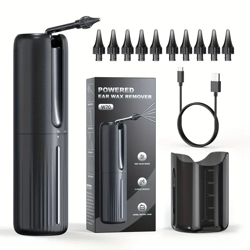 Limpiador de oídos eléctrico - Kit de herramientas para eliminar la cera del oído