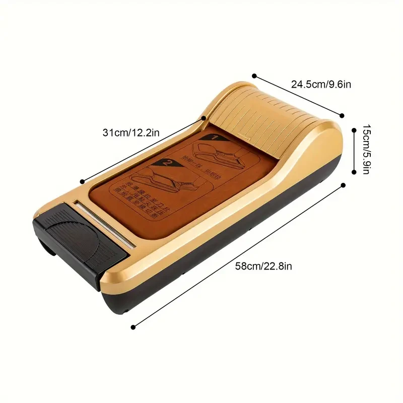 Máquina automática de película para calzado - Dispensador portátil de fundas para calzado con pedal