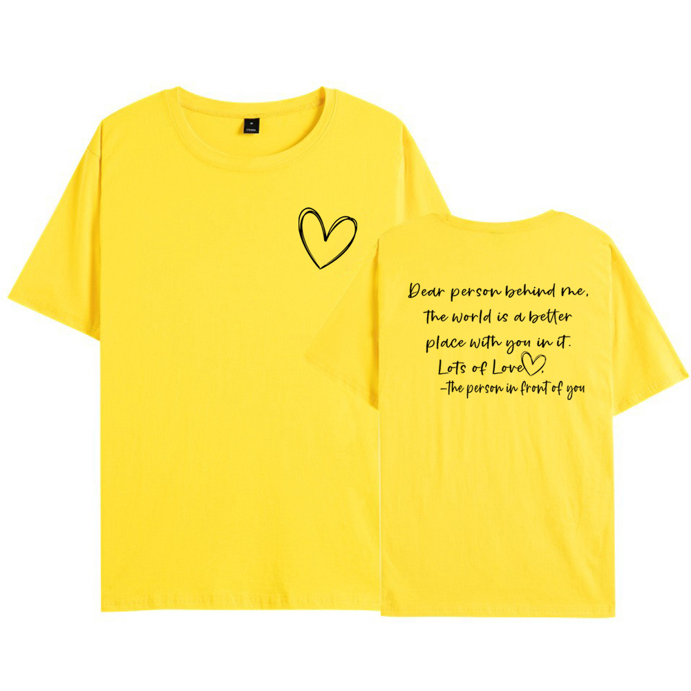 Camiseta "Querida Persona Detrás de Mi Corazón" (No Sudadera con Capucha)