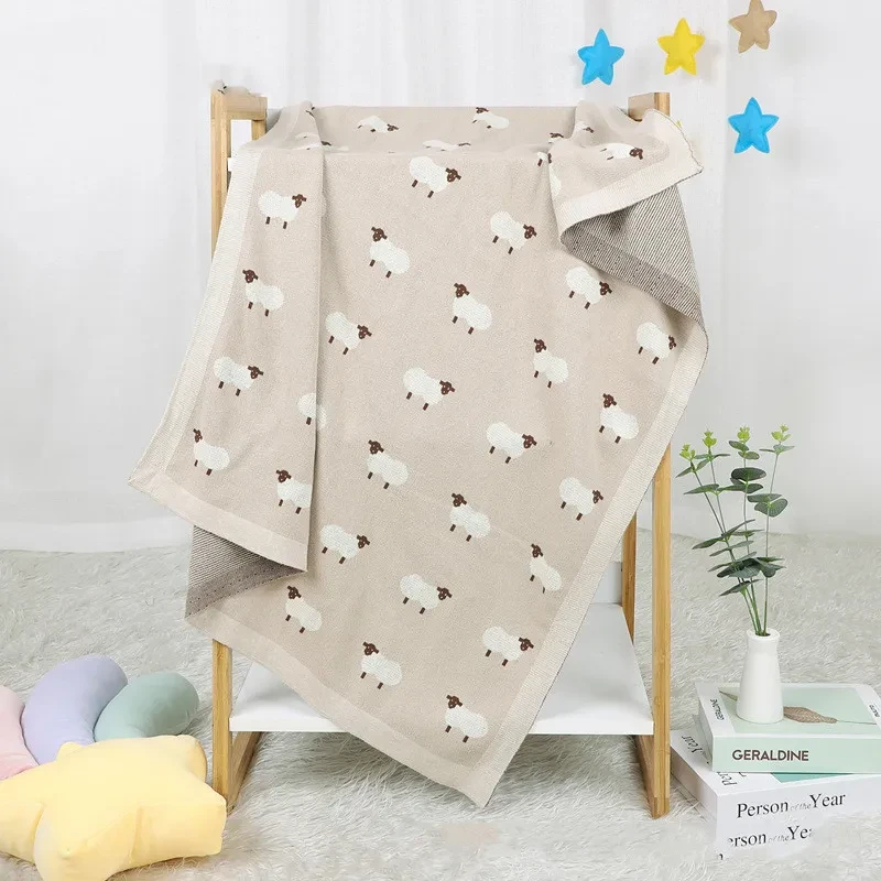 Manta tejida para bebé Snuggle Lamb