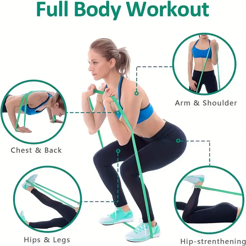 Juego de bandas de resistencia para fitness y ejercicio