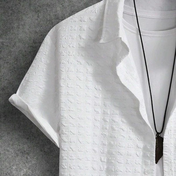 Camisa de manga corta a cuadros de color