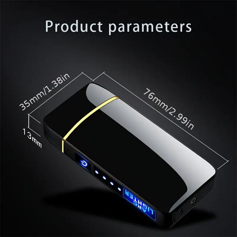 Encendedor inteligente de arcoíris para exteriores, resistente al viento y con carga USB