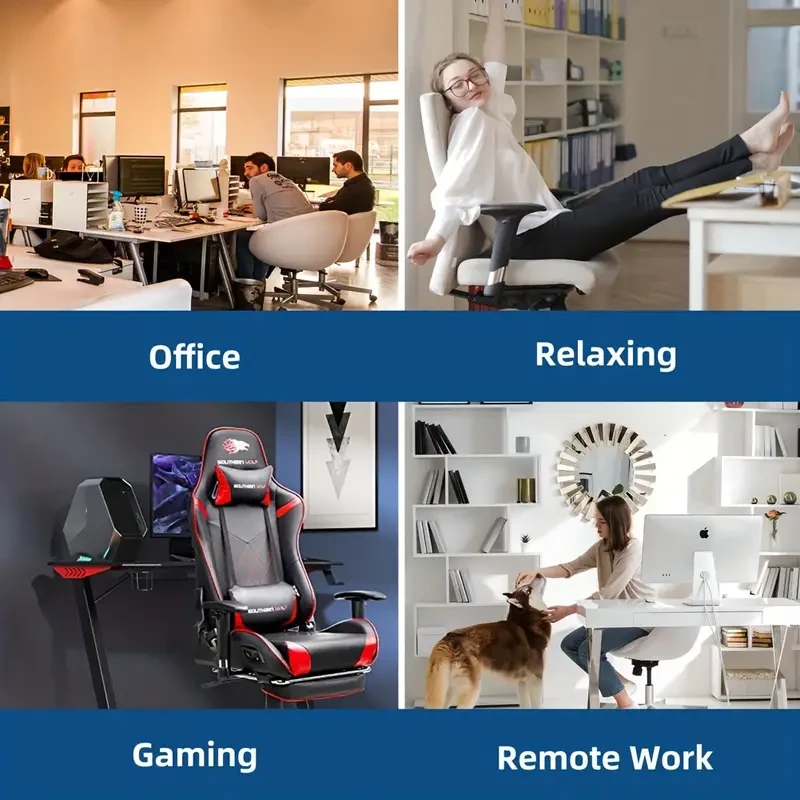 Juego de 5 ruedas resistentes de 3 pulgadas para silla de oficina - Ruedas giratorias de goma