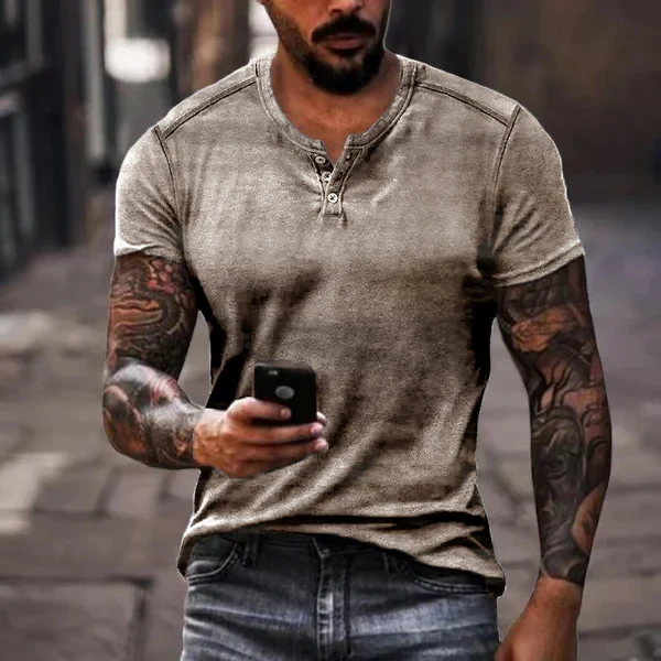 Camiseta de manga corta con cuello