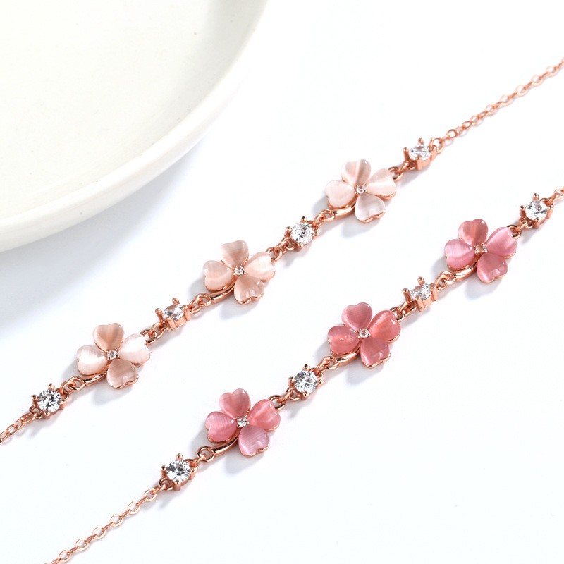 Pulseras de cadena con piedras preciosas para mujer