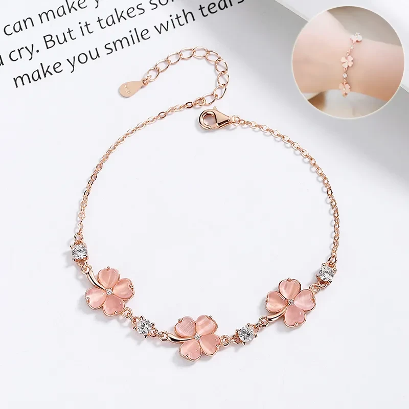Pulseras de cadena con piedras preciosas para mujer