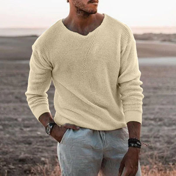 Jersey de punto ajustado con cuello redondo