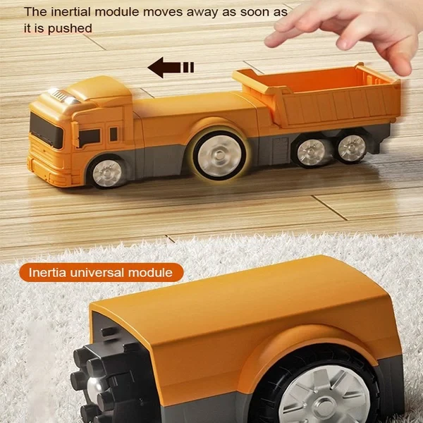 Juguetes ensamblados de automóviles de ingeniería de transformación magnética