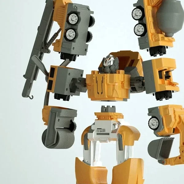 Juguetes ensamblados de automóviles de ingeniería de transformación magnética