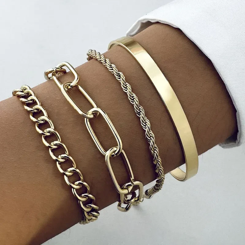 Conjunto de pulseras Golden Harmony