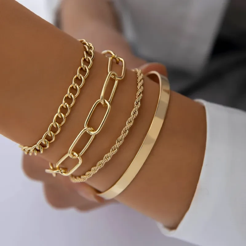 Conjunto de pulseras Golden Harmony