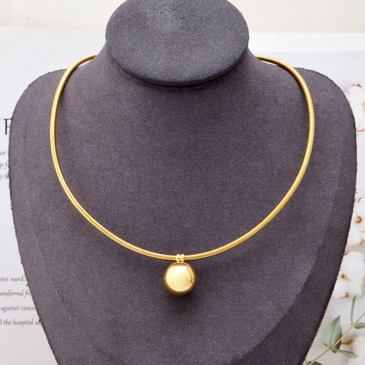 Collar de cadena de acero de titanio