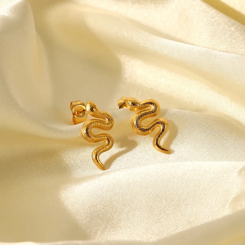 Pendientes de lujo Golden Viper