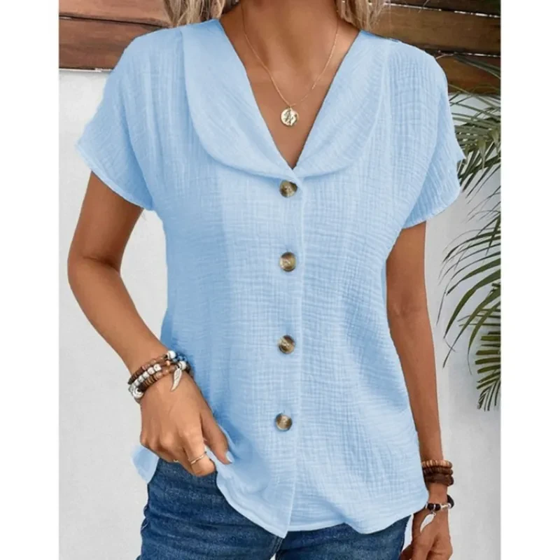 Cárdigan de mujer con botones y estilo chic de verano